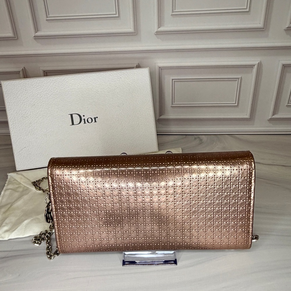 Christian Dior | Lady Dior Rose Gold Micro-Cannage | Full Inclusion - Picture 4 of 9